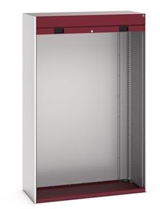 40201006.** cubio cupboard housing with roller shutter door. WxDxH: 1300x525x2000mm. RAL 7035/5010 or selected